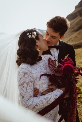 Reportage de mariage lors d'un mariage haut de gamme dans les Alpes, massif alpin